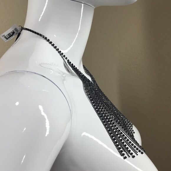 Cristabelle Ball Chain Bib Necklace (E2) - Picture 2 of 5